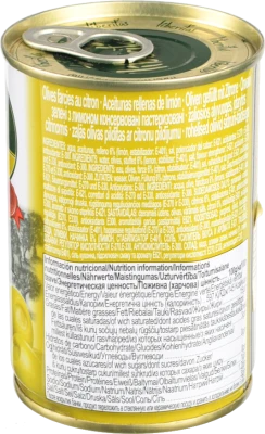 Оливки зелені Manzanilla LIBERITAS 280г фаршировані лимоном