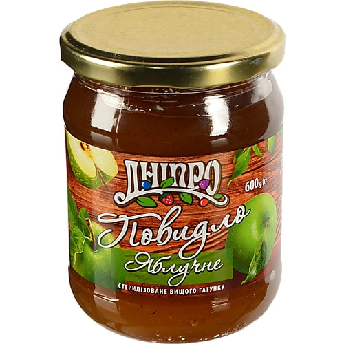 Повидло Dnipro 600г яблучне с.б