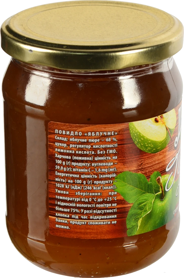 Повидло Dnipro 600г яблучне с.б