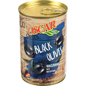 Маслини без кісточки Oscar foods з/б 300г