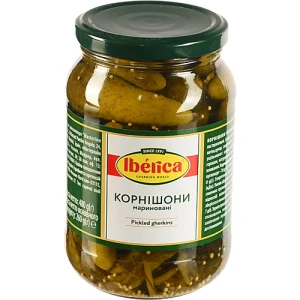 Корнішони мариновані Iberica с/б 480г