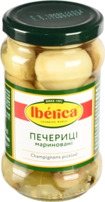 Гриби мариновані Шампіньйони Iberica с/б 280г