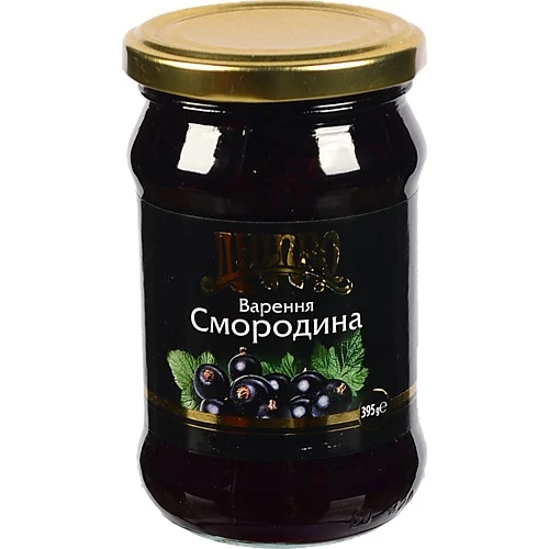 Варення Dnipro 395г чорна смородина с.б