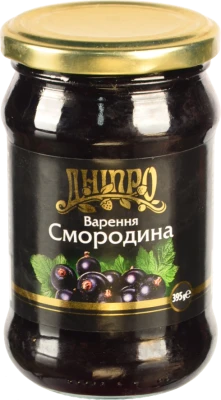 Варення Dnipro 395г чорна смородина с.б