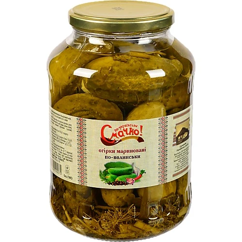 Огірки По Українськи Смачно 1450г по волинськи