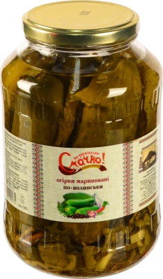 Огірки По Українськи Смачно 1450г по волинськи