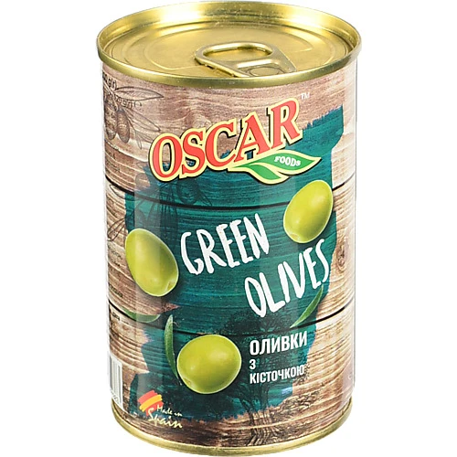 Оливки з кісточкою Oscar foods з/б 300г