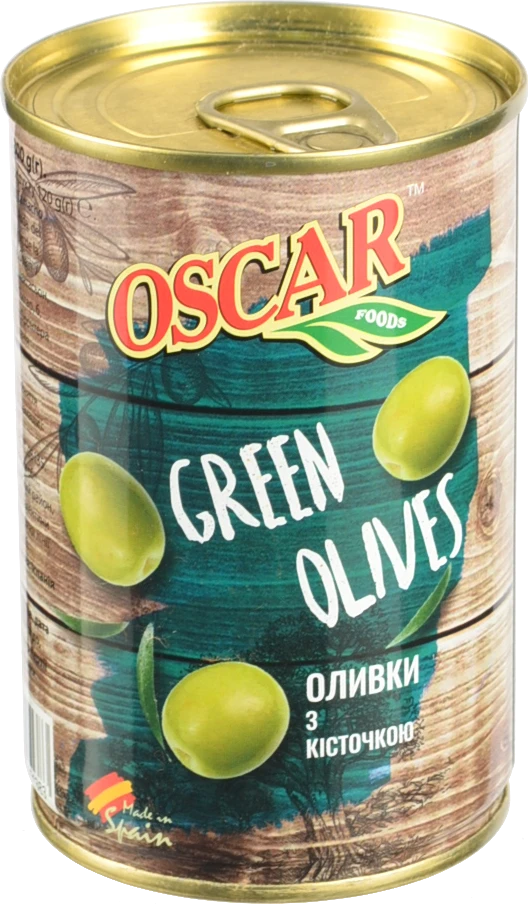 Оливки з кісточкою Oscar foods з/б 300г