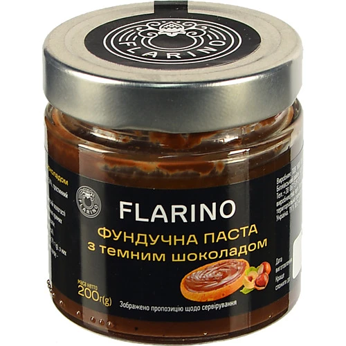 Паста фундучна з темним шоколадом Flarino с/б 200г