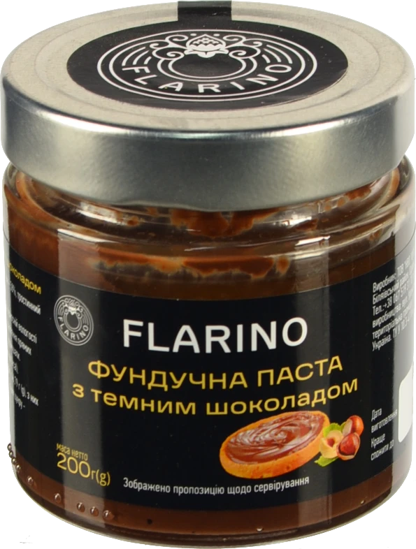 Паста фундучна з темним шоколадом Flarino с/б 200г