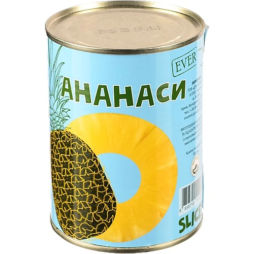 Ананаси Ever 580мл кільцями в сиропі