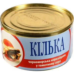Кілька чорноморська нерозд в том соусі ж/б Интеррибфлот 230г