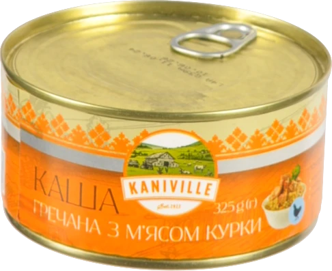 Каша Kaniville 325г гречана з куркою