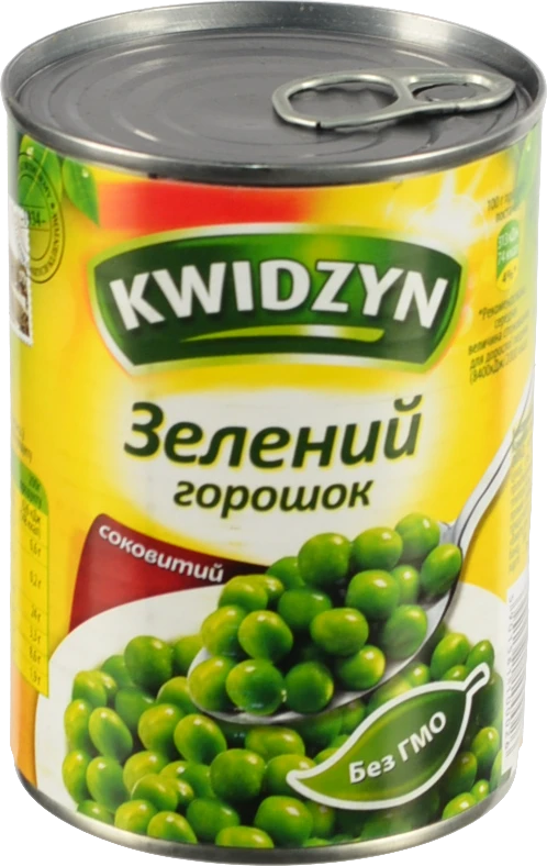 Горошок Kwidzyn 400г зелений з.б