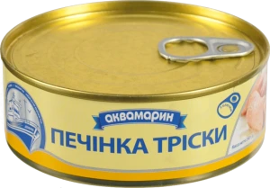Печiнка трiски Аквамарин ключ 240гр 24шт