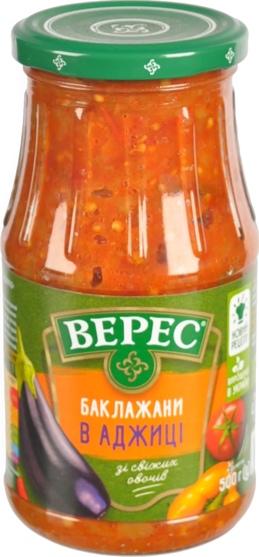 Баклажани В аджиці Верес с/б 500г
