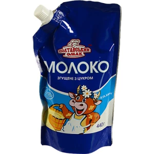 Молоко згущене 8.5% незбиране з цукром Полтавський смак д/п 440г