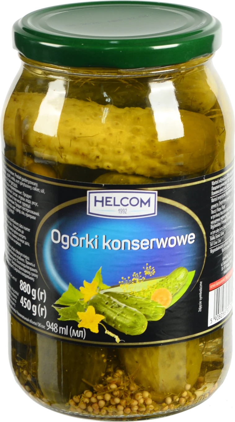 Огірки Helcom 948мл консервовані