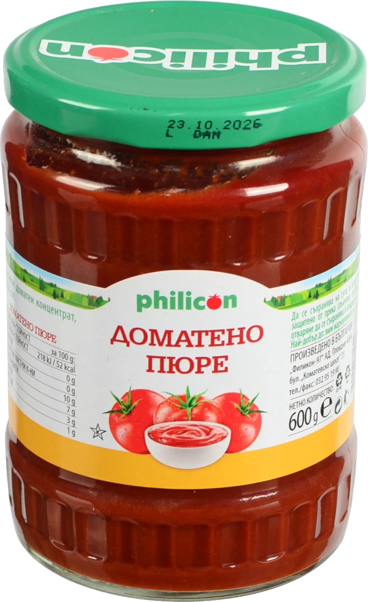 Томатна паста Philicon 600г скляна банка