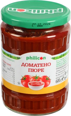 Томатна паста Philicon 600г скляна банка