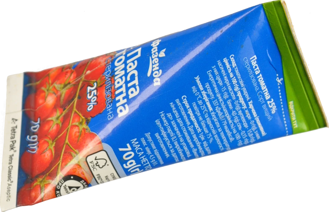 Томатна паста Фазенда 70г 25% пірамідка