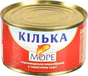 Кілька чорноморська в томатному соусі Море з/б 230г