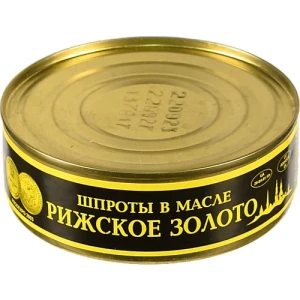 Шпроти в олії Ризьке золото з/б 240г