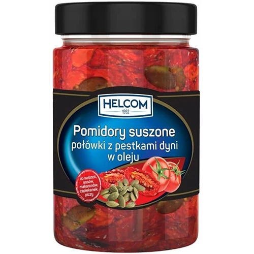 Помідори Helcom 327мл сушені з гарбузовим насінням