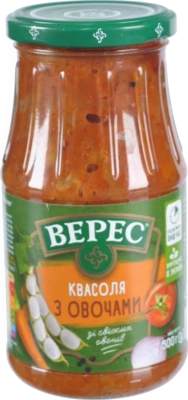 Квасоля з овочами Верес с/б 530г
