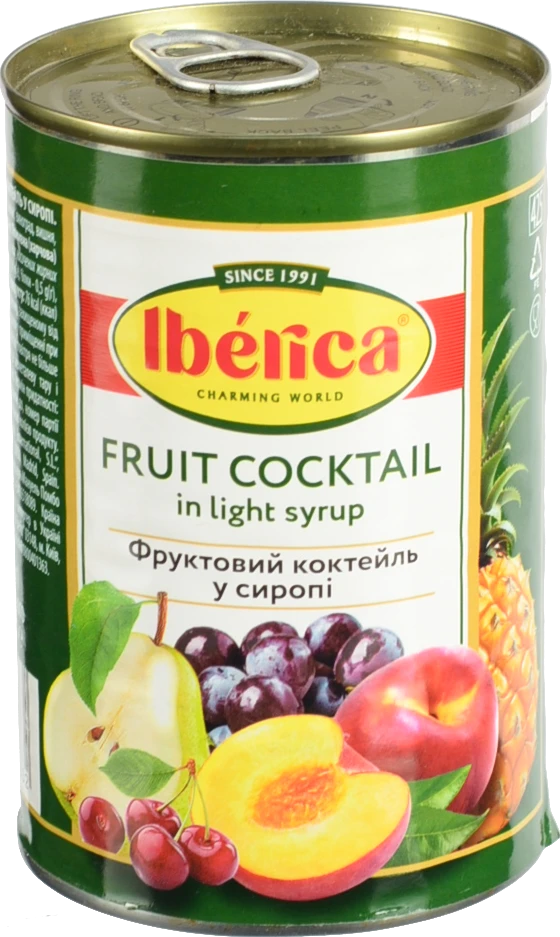 Фруктовий коктейль Iberica 410г в сиропі