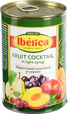 Фруктовий коктейль Iberica 410г в сиропі