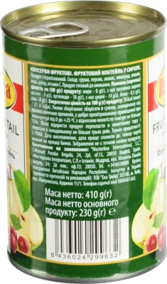 Фруктовий коктейль Iberica 410г в сиропі