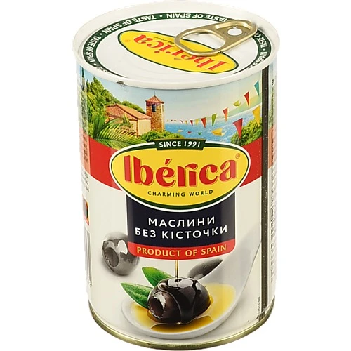Маслини без кісточки Iberica з/б 420г