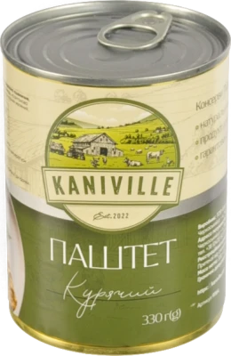 Паштет Kaniville 330г м'ясний з куркою