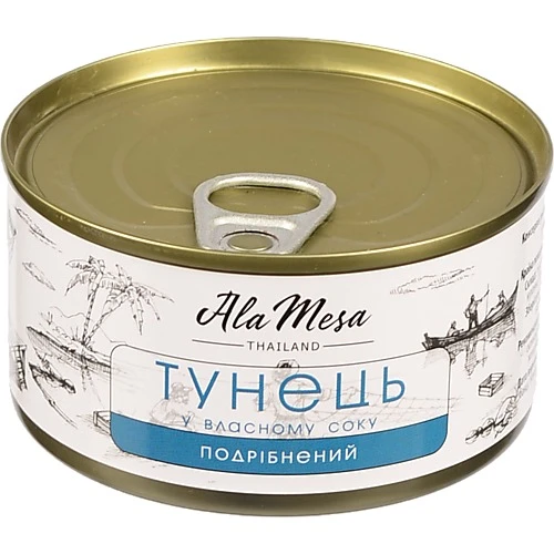 Тунець Ala Mesa 185г подрібнений у власному соку