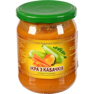 Ікра кабачкова Рядочок 450г