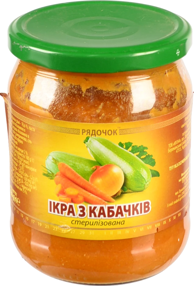 Ікра кабачкова Рядочок 450г
