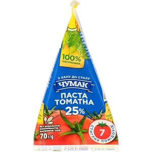 Томатна паста Чумак 70г піраміда