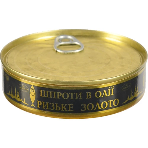 Шпроти в олії Ризьке золото з/б 160г