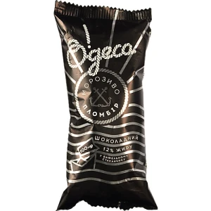 Морозиво 12% пломбір шоколадний у вафельному стаканчику О!деса м/у 100г