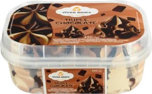 Морозиво Три Ведмеді Triple chocolate 450г