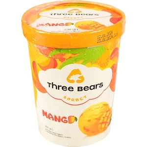 Морозиво 0% Mango Sorbet Three bears відро 500г