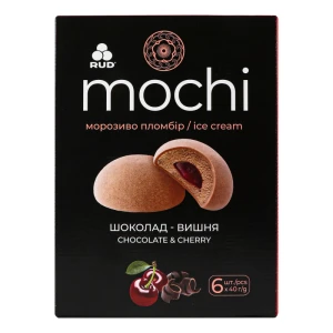 Морозиво пломбір Шоколад-Вишня Mochi Rud к/у 6х40г