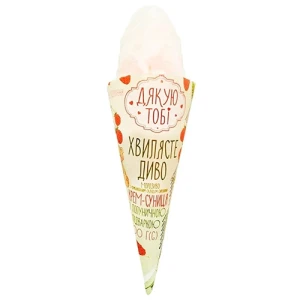 Морозиво Дякую Тобі 100г хвилясте диво суниця ріжок