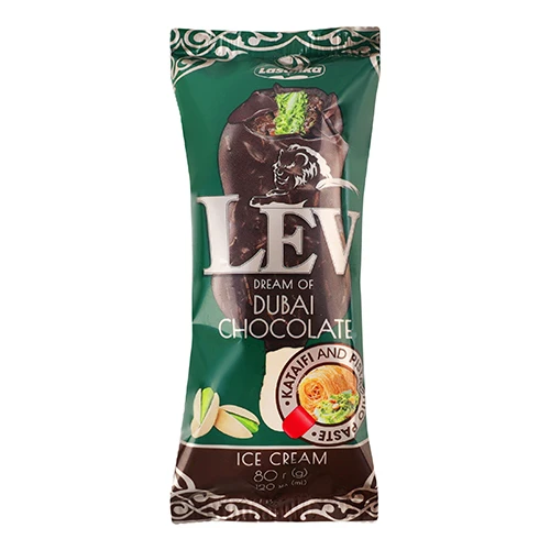 Морозиво Ласунка 80г ескімо LEV dream of dubai chocolate