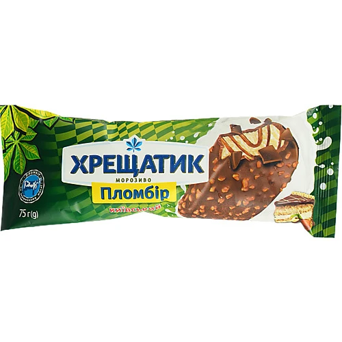 Морозиво Хрещатик 75г київський лісовий горіх глазур