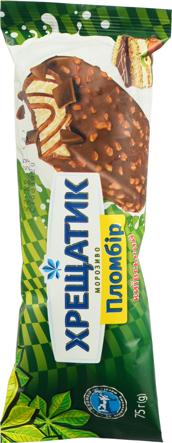 Морозиво Хрещатик 75г київський лісовий горіх глазур