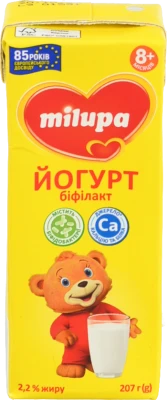 Йогурт 2.2% для дітей від 8міс Біфілакт Milupa т/п 207г