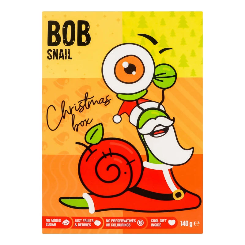 Набір продукції з іграшкою та стікером Різдвяний бокс Bob Snail к/у 140г