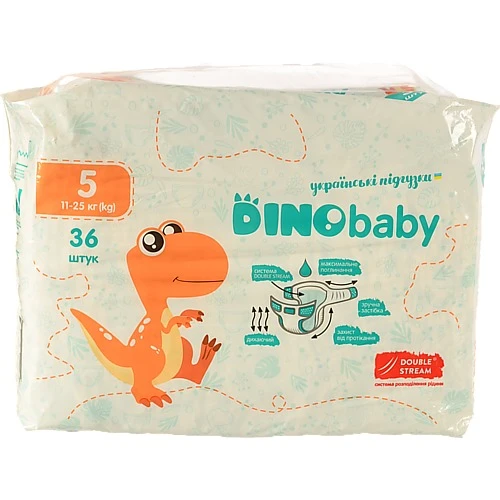 Підгузники Dino Baby 5 11-25 кг 36шт